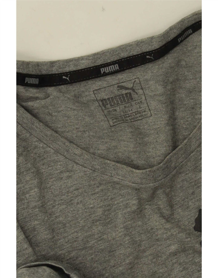 Puma Herre Grafisk T-Shirt Top Stor Grå