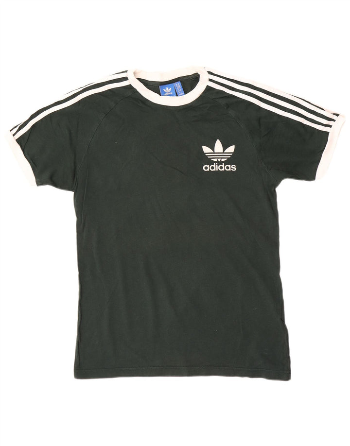 Adidas grafisk T-shirt top mellem grøn bomuld til mænd