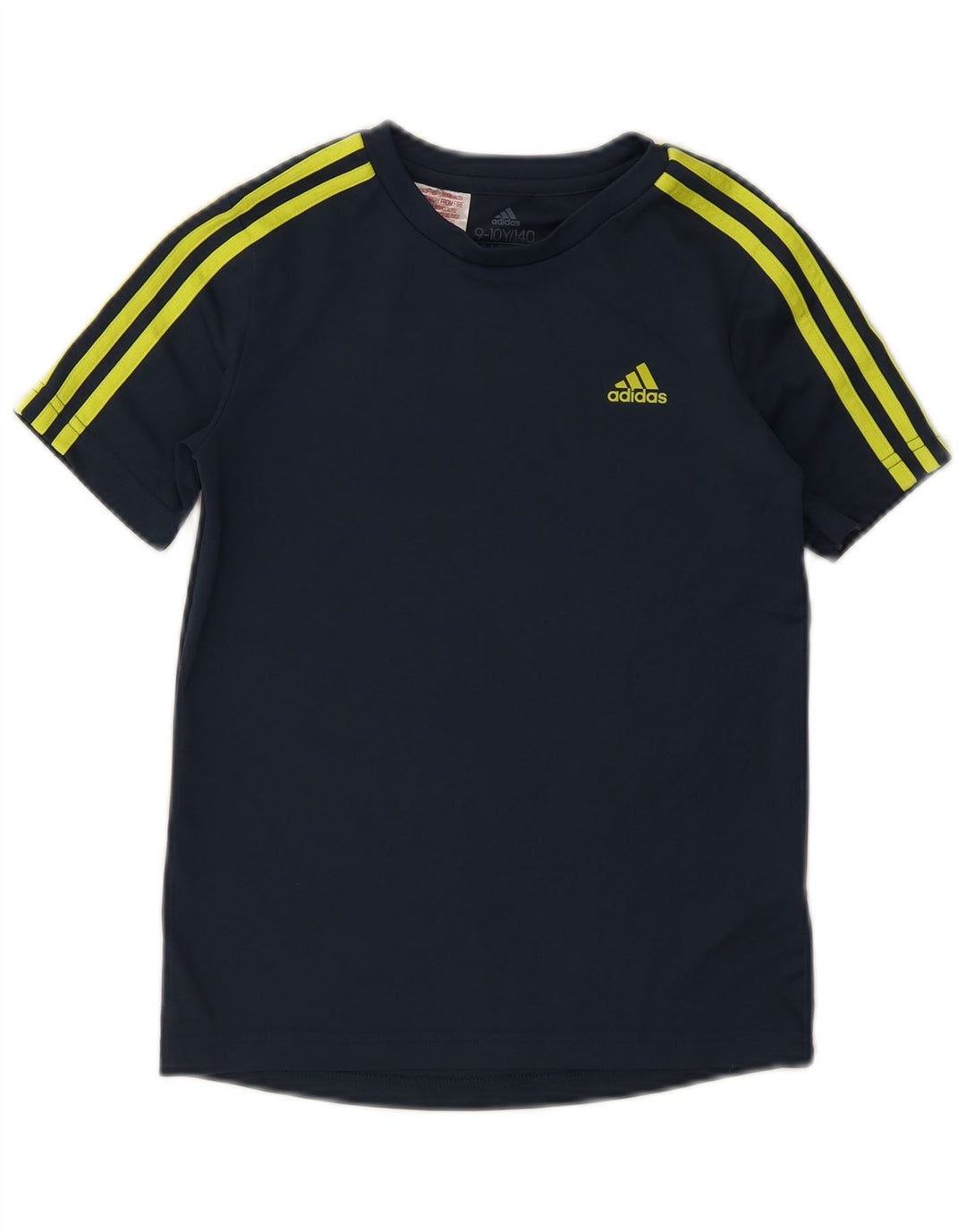 Adidas Boys Aeroready T-Shirt Top 9-10 år Navy Blue Polyester