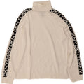 Dkny Dame grafisk rullehals sweater UK 10 Small White Colourblock