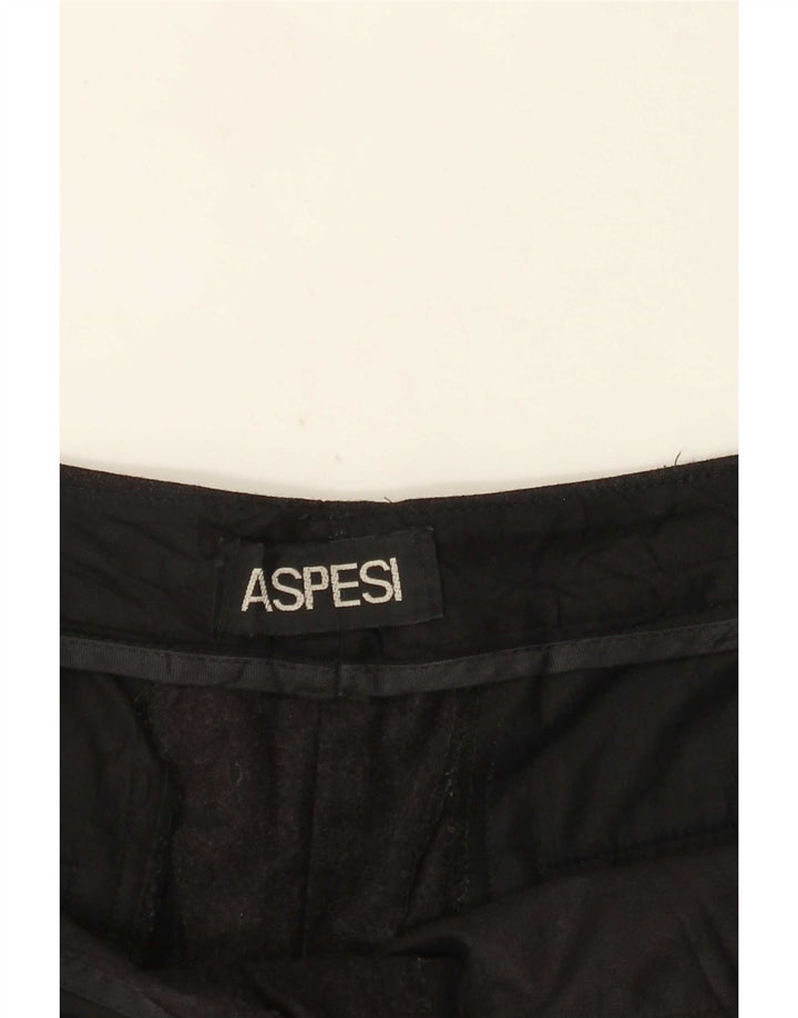Aspesi Dame Loose Fit Suit Bukser W30 L27 Sort