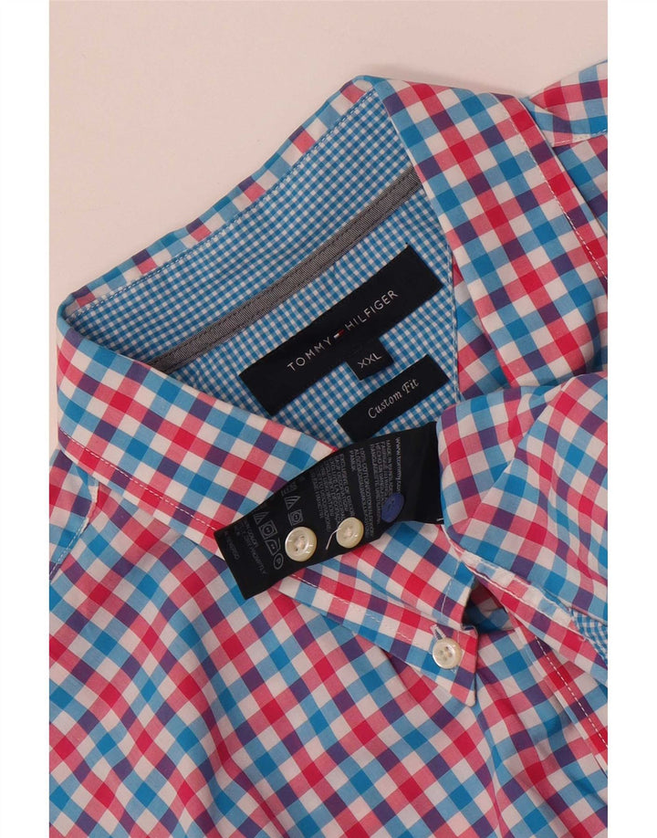 Tommy Hilfiger Herre Ærmeløs Custom Fit skjorte 2XL flerfarvet Gingham