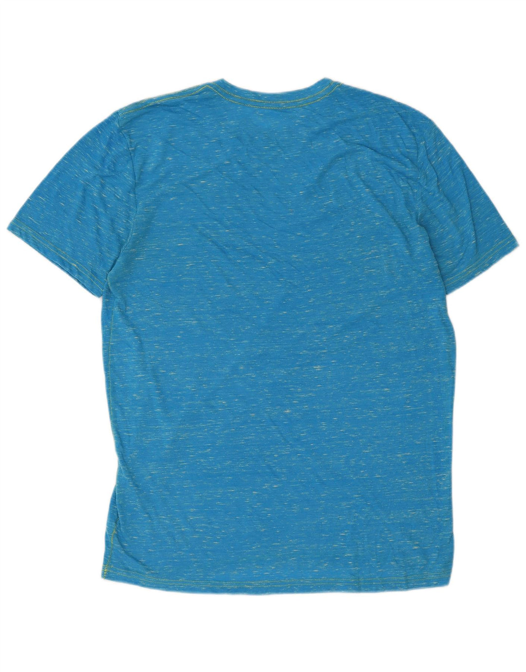 Hurley Herre Grafisk T-Shirt Top Stor Blå Flecked Bomuld