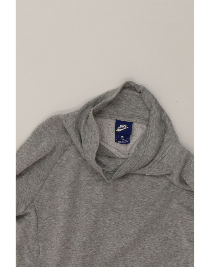 NIKE Womens Roll Neck Sweatshirt Jumper UK 18 XL Grey Vintage Nike and Second-Hand Nike from Messina Hembry 