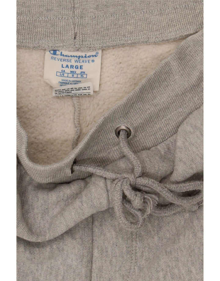 CHAMPION Womens Sport Shorts UK 14 Large  Grey Cotton Vintage Champion and Second-Hand Champion from Messina Hembry 