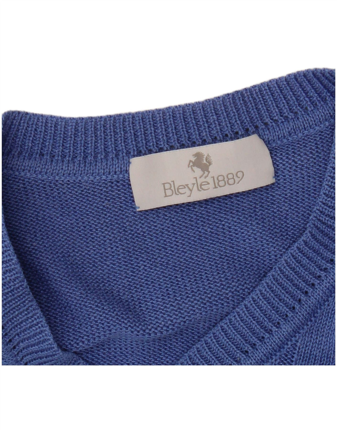 Bleyle Herre afslappet pasform V-hals sweater lille blå
