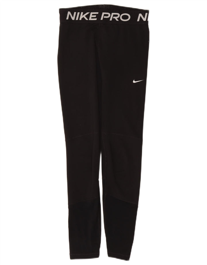 Nike piger grafiske leggings 13-14 år XL sort polyester