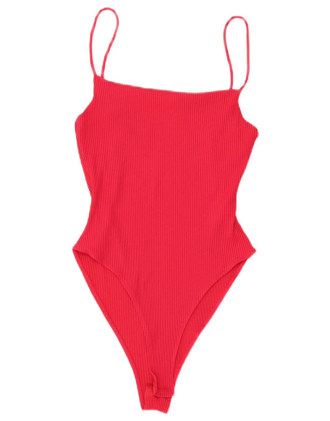 Zara Womens Bodysuit UK 12 Medium Rød Polyamid