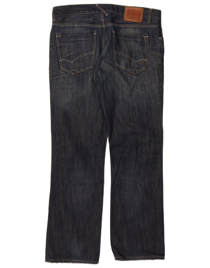 Tommy Hilfiger Herre Straight Jeans W36 L32 Blå Bomuld