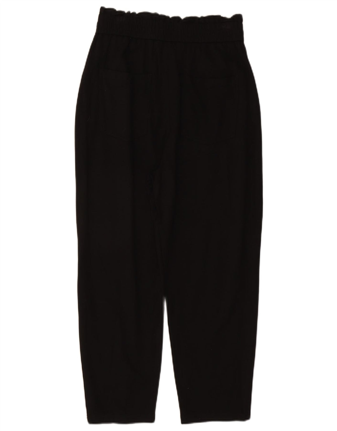 Zara Womens Pegged Cropped Trousers Medium W28 L23 Black Viscose