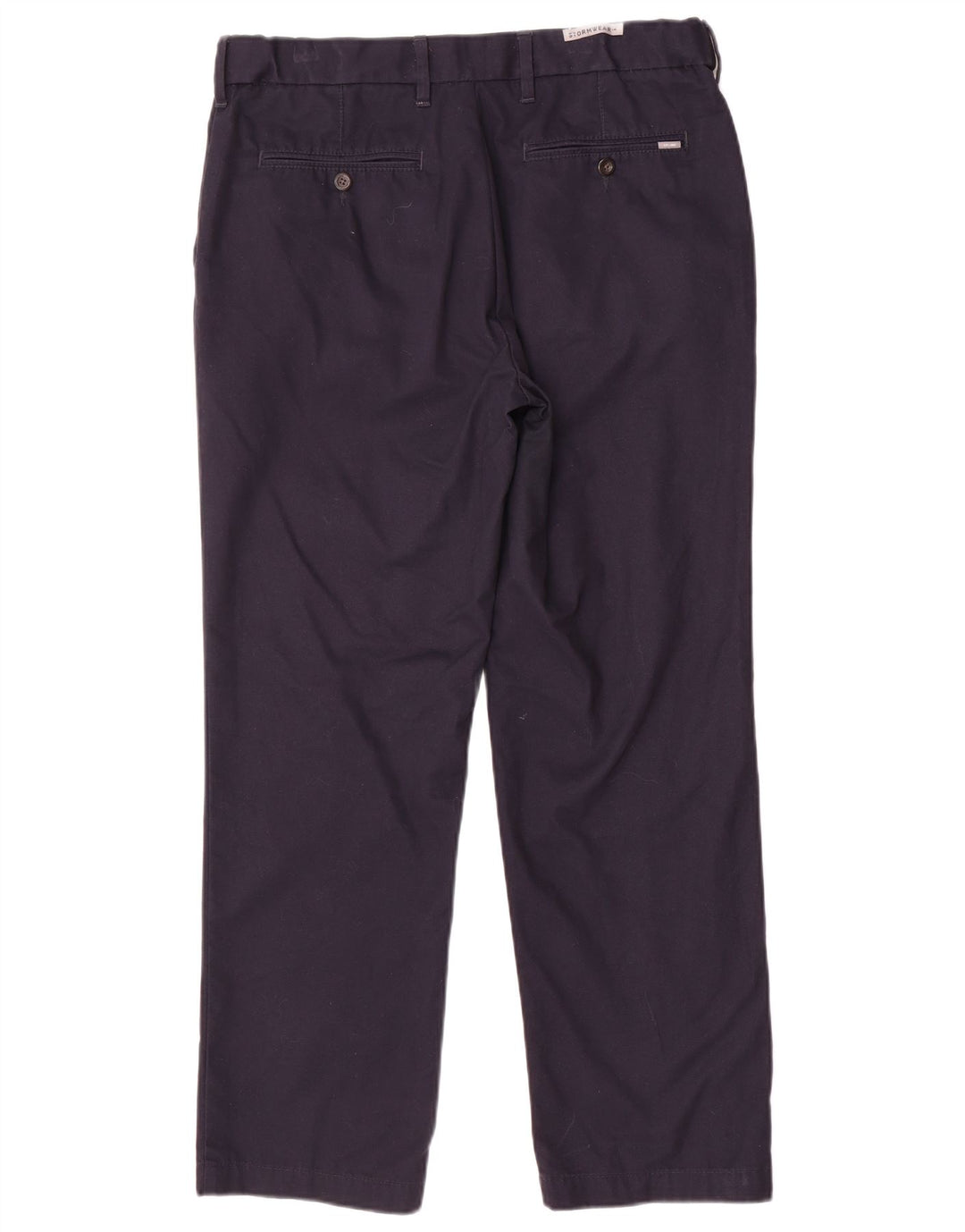 Marks & Spencer Herre Regular Suit Bukser W34 L29 Marineblå Bomuld
