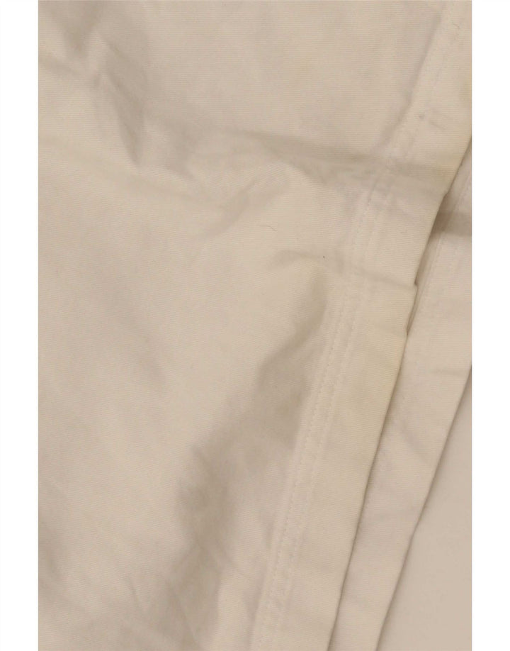 Crew Clothing Herre Pullover Shirt Stor hvid stribet bomuld