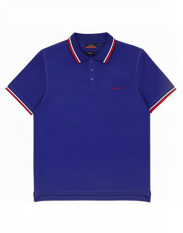 Pierre Cardin Herre Regular Fit Polo Shirt Medium Blue Bomuld