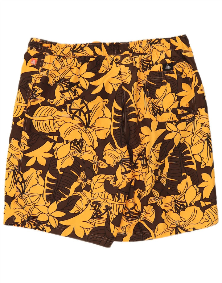 Firefly Herre svømmeshorts store brune blomster polyester