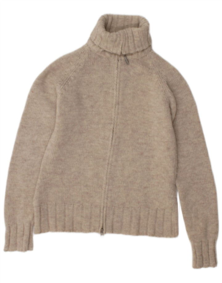 Laura Ashley Dame Cardigan Sweater UK 14 Medium Beige Uld
