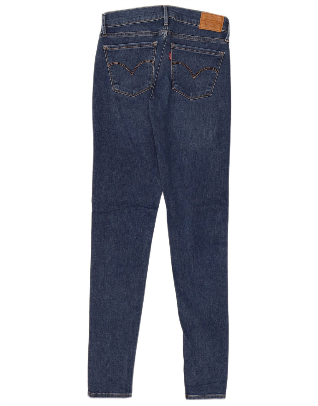 LEVI'S Dame 710 Super Skinny Jeans W27 L30 Blå Bomuld