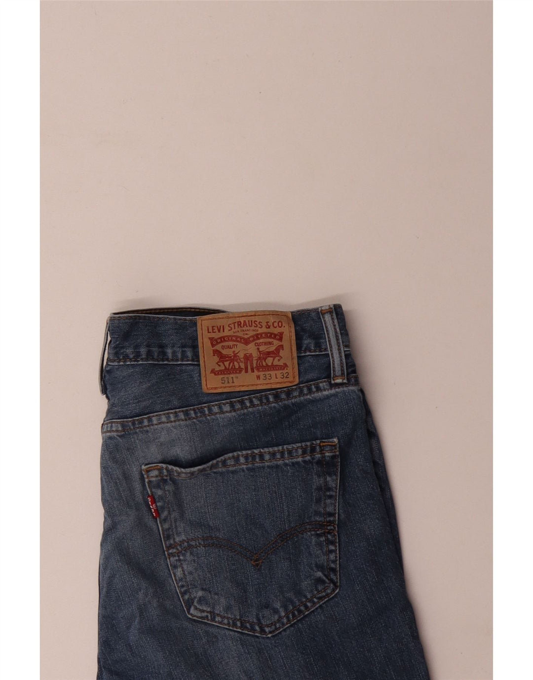 Levi's Herre 511 Slim Jeans W33 L32 Blå Bomuld