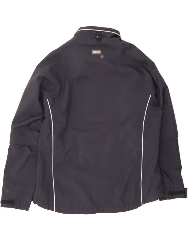 KARTEL Womens Rain Jacket UK 16 Large Black Polyester Vintage Kartel and Second-Hand Kartel from Messina Hembry 