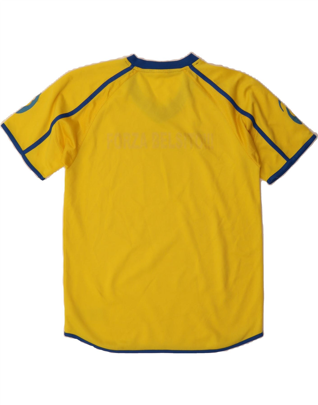 ASICS Boys Graphic T-Shirt Top 13-14 Years Yellow Polyester Vintage Asics and Second-Hand Asics from Messina Hembry 