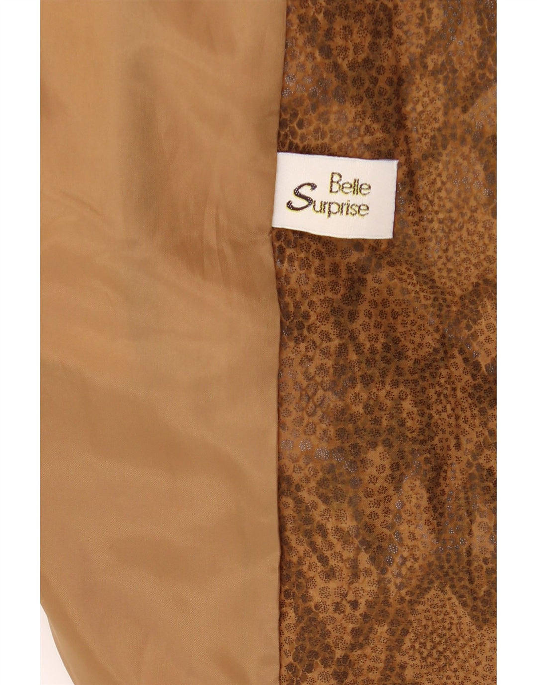 BELLE SURPRISE Womens Blazer Jacket UK 14 Medium Brown Animal Print Vintage Belle Surprise and Second-Hand Belle Surprise from Messina Hembry 