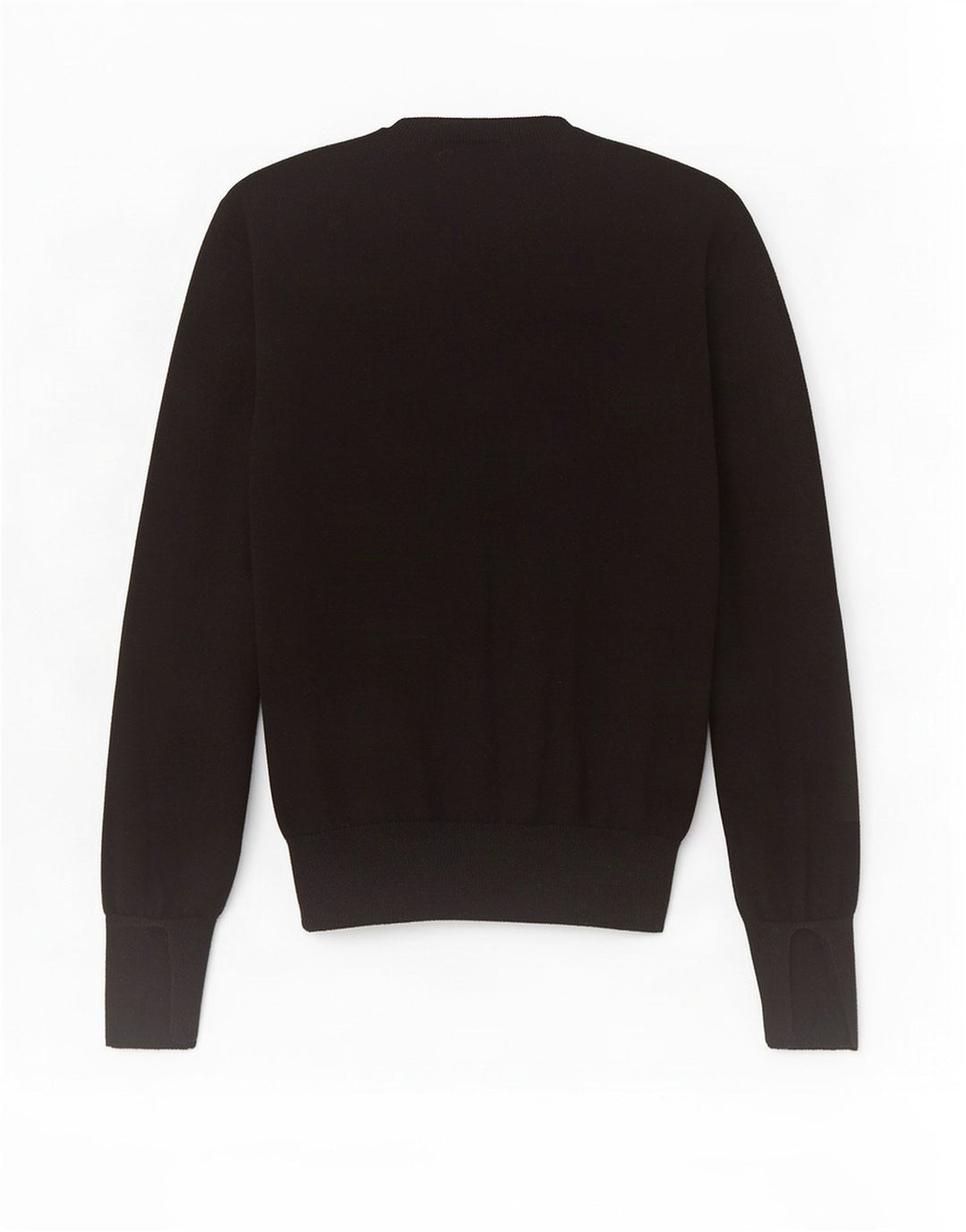 Zara Womens Crop Crew Neck Jumper Sweater UK 12 Medium Black
