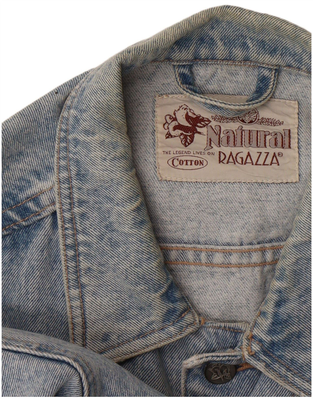 Ragazza Dame denimjakke UK 14 XL Blå Bomuld