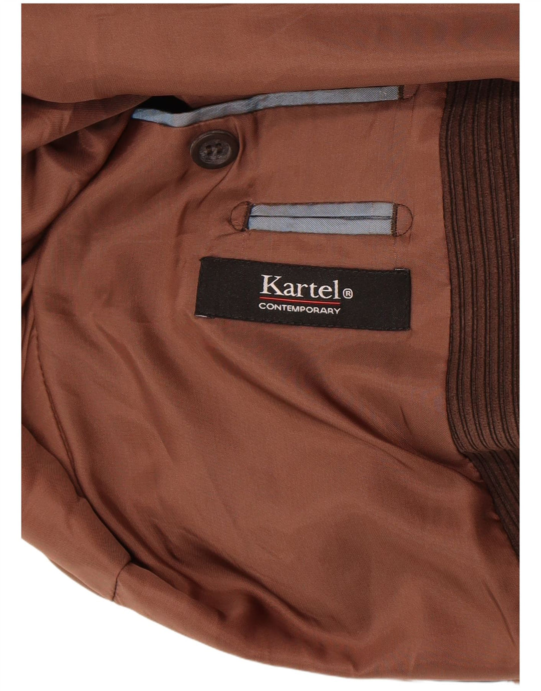 Kartel Herre 2-knaps Corduroy Blazer Jacket UK 38 Medium Brown