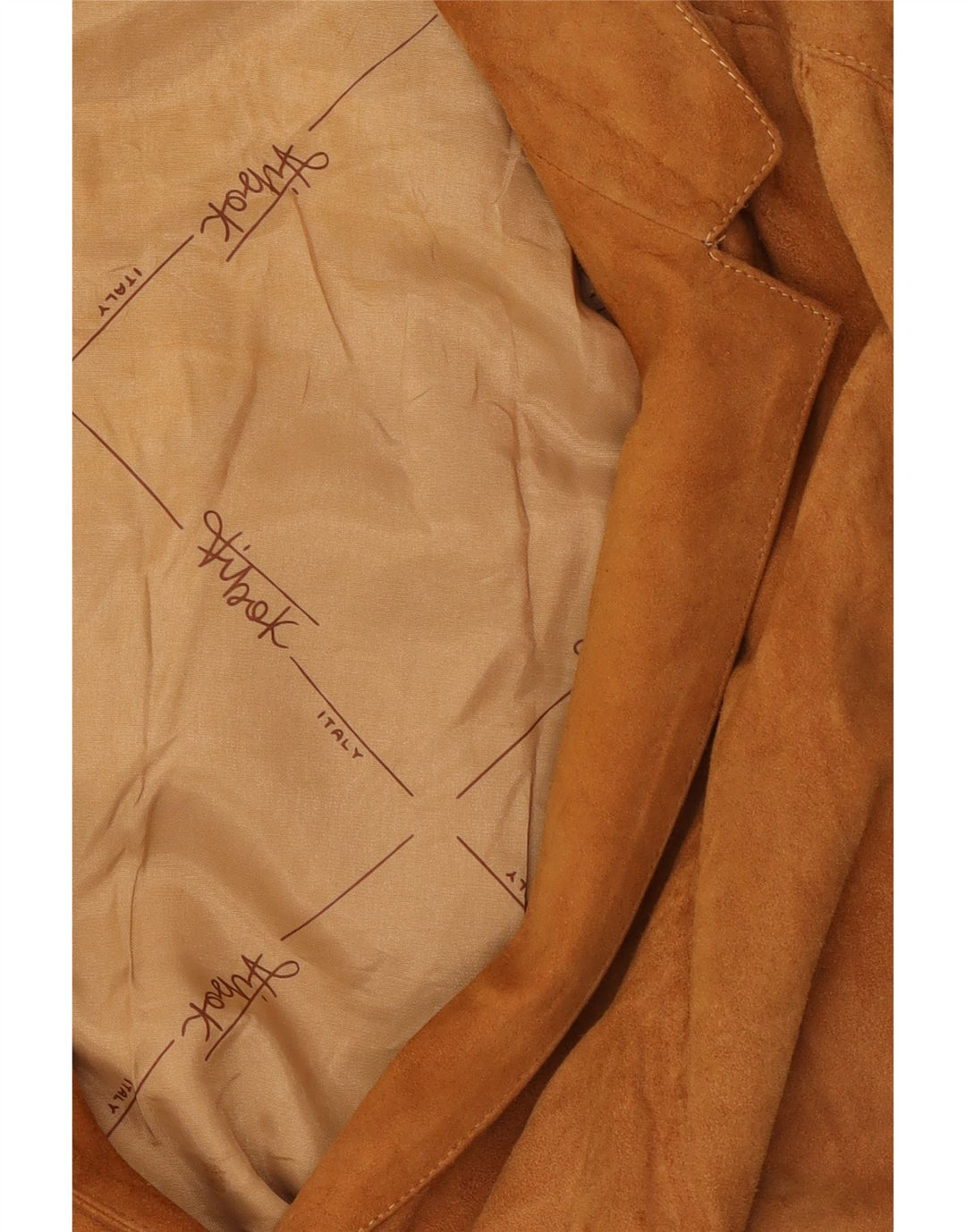 Vintage dame 3-knaps ruskindsblazerjakke UK 14 medium brun