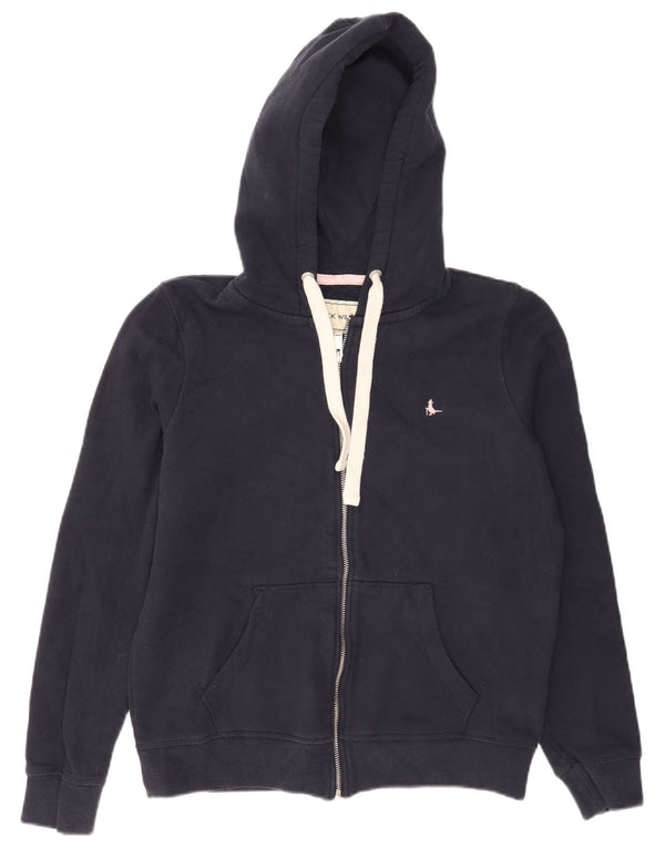 Jack Wills Dame Regular Fit Hættetrøje Sweater UK 12 Medium Navy Blue
