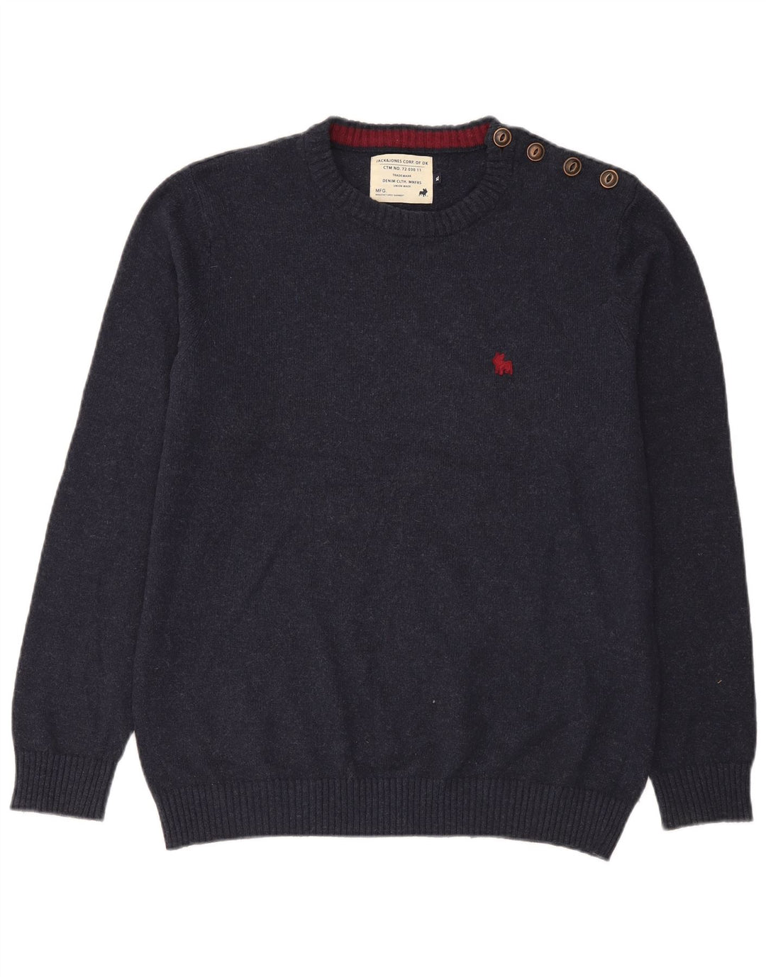 Jack & Jones herre sweater med rund hals XL marineblå