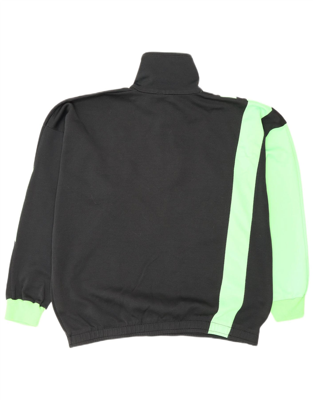 Puma Herre grafisk lynlås-hals sweater Jumper Medium Sort Colourblock