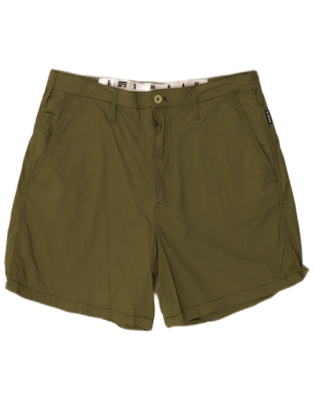 G-Star Herre Chino Shorts W29 Små Khaki Bomuld