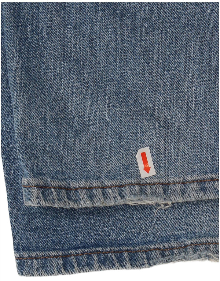 Wrangler Herre Texas Stretch Straight Jeans W38 L30 Blå Bomuld