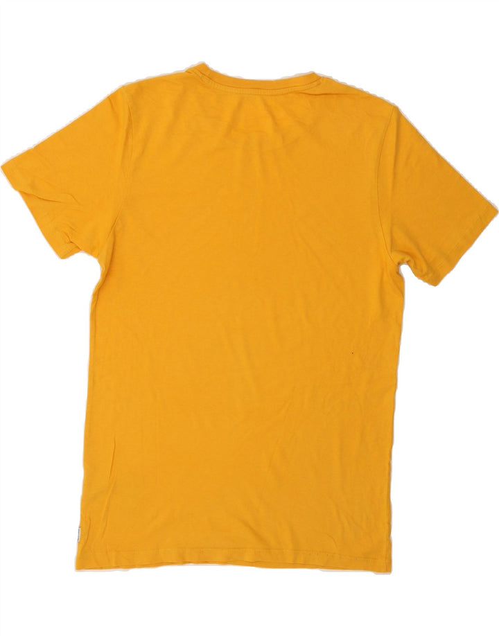 JACK & JONES Mens T-Shirt Top Small Yellow Cotton Vintage Jack & Jones and Second-Hand Jack & Jones from Messina Hembry 