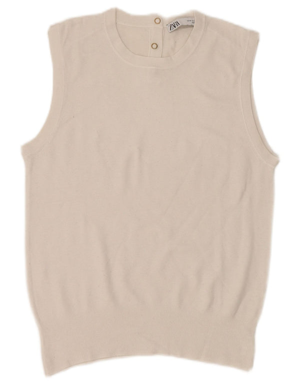 Zara Damevest Top UK 12 Medium White