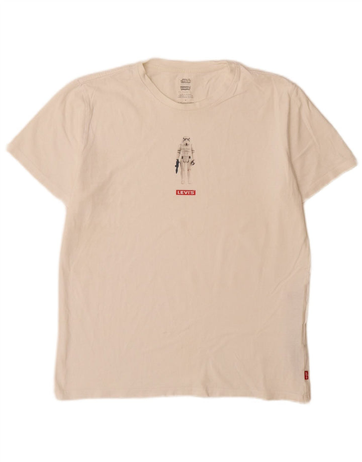Levi's Herre grafisk T-shirt top mellem hvid bomuld