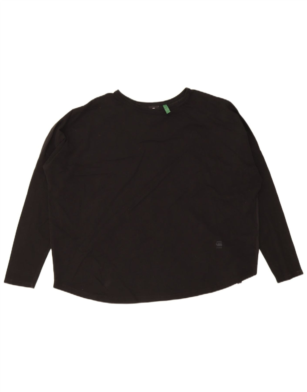 G-Star Dame Oversized Top Langærmet UK 14 Medium Sort Bomuld