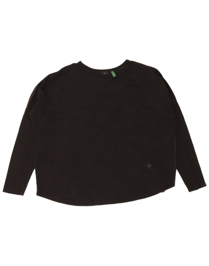 G-Star Dame Oversized Top Langærmet UK 14 Medium Sort Bomuld