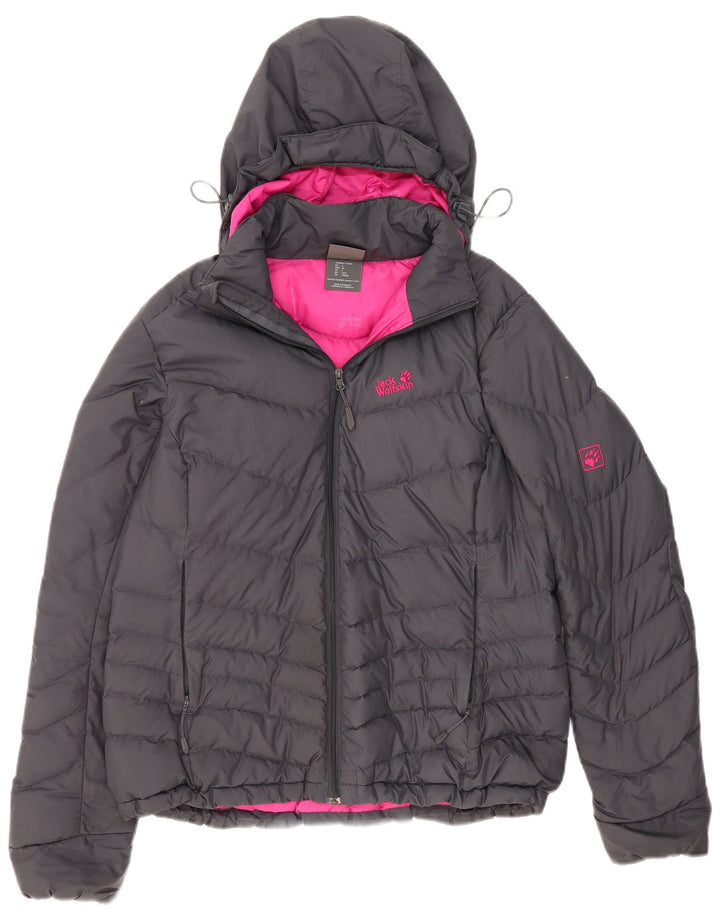 Jack Wolfskin Dame Standard Hættejakke UK 16 Large Grey