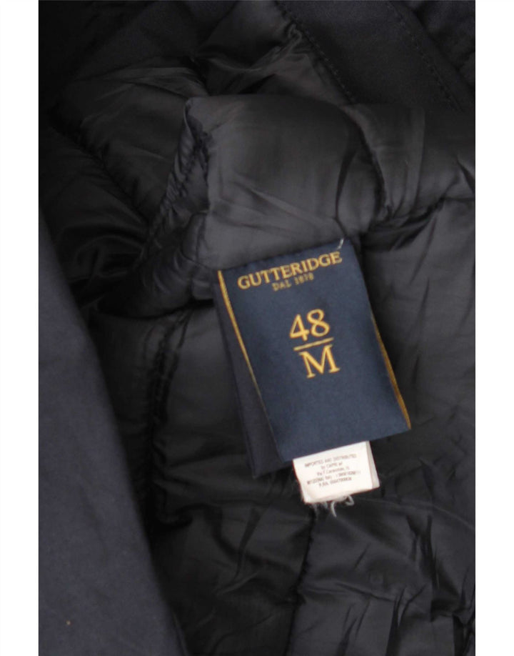 Gutteridge Herre Hooded Polstret Frakke IT 48 Medium Navy Blue Polyester