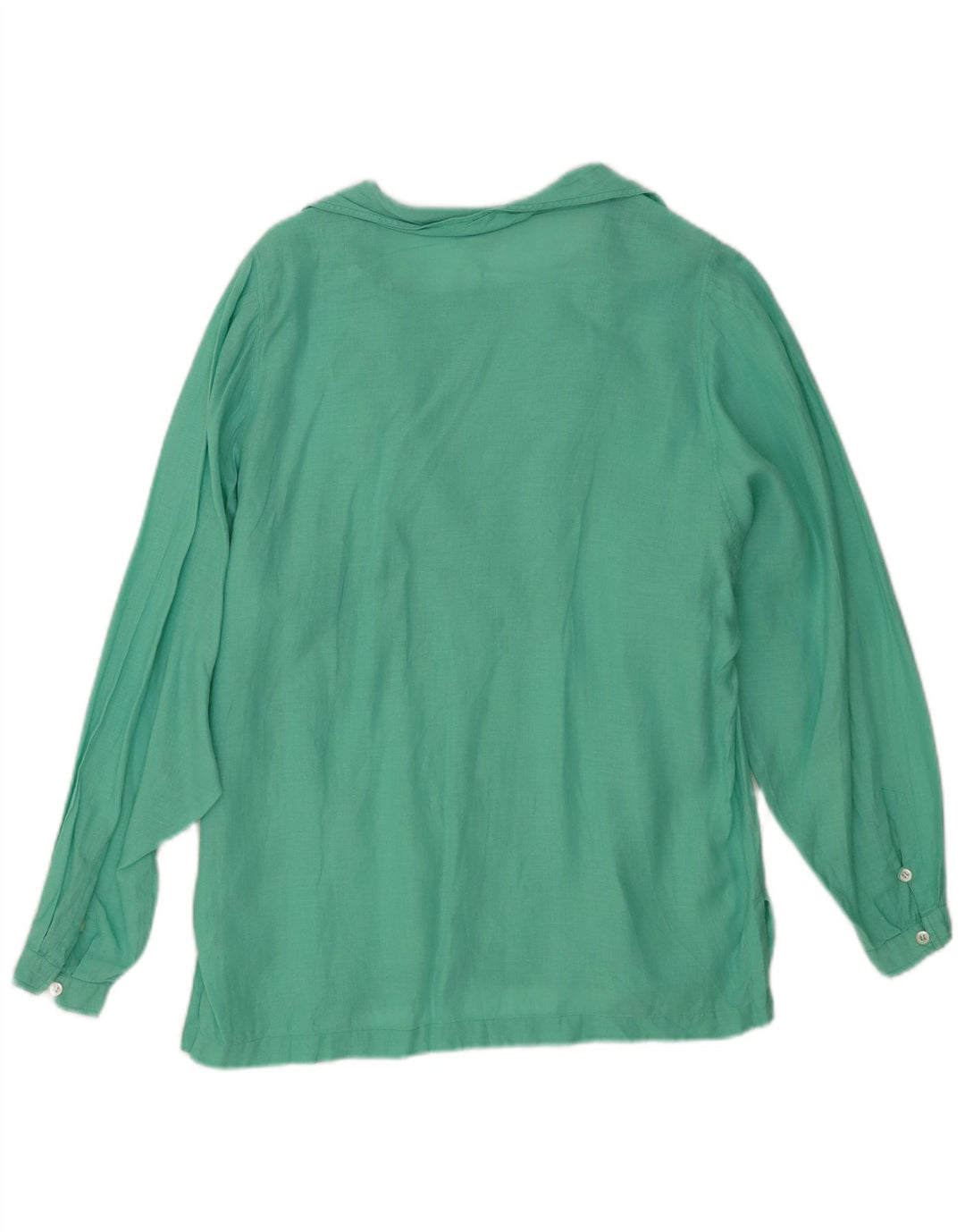 CERRUTI 1881 Womens Oversized Pullover Shirt UK 10 Small Turquoise