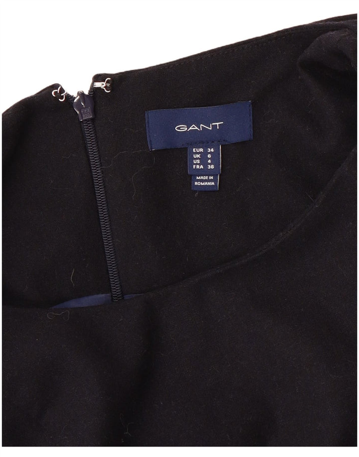GANT Dame 3/4 ærmet bluse Top UK 6 XS Navy Blue
