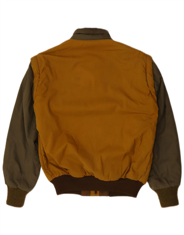 FACIBA Bomberjakke til mænd UK 38 Medium Gul Colourblock Bomuld