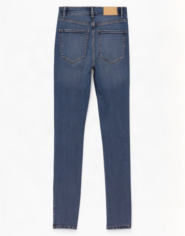 Zara Dame Skinny Jeans EU 36 XS W26 L28 Blå Bomuld