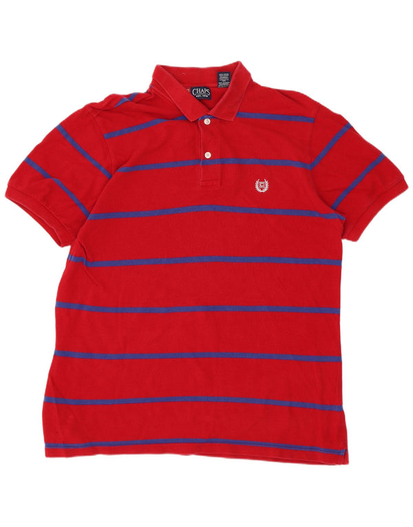Chaps Herre poloshirt Medium rødstribet bomuld