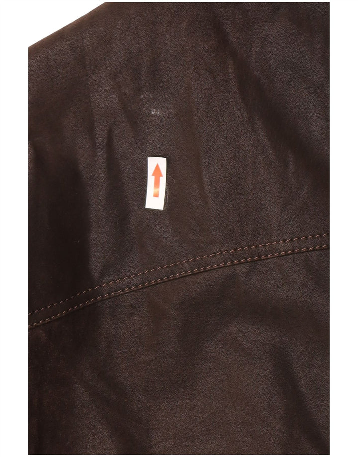 P&P People Herre Læderjakke UK 42 XL Brun Læder