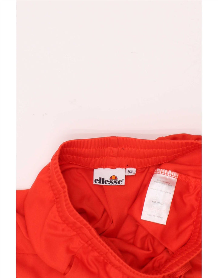 Ellesse Boys Sports Shorts 7-8 år Orange Colourblock Polyester