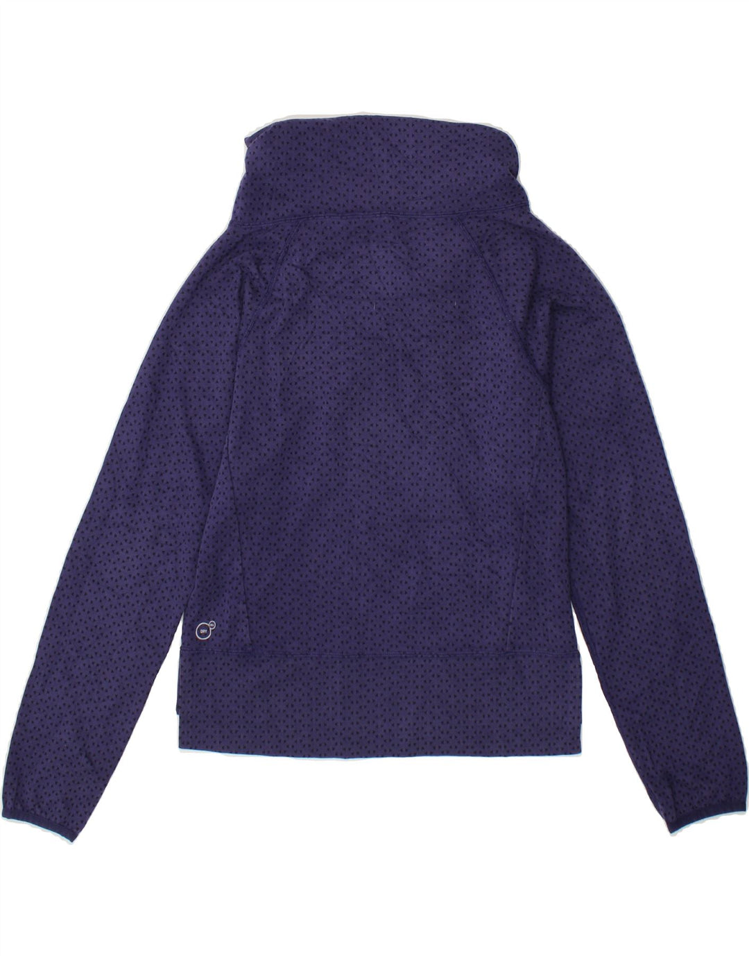 PUMA Womens Sweatshirt Jumper UK 10 Small Purple Spotted Polyester Vintage Puma and Second-Hand Puma from Messina Hembry 