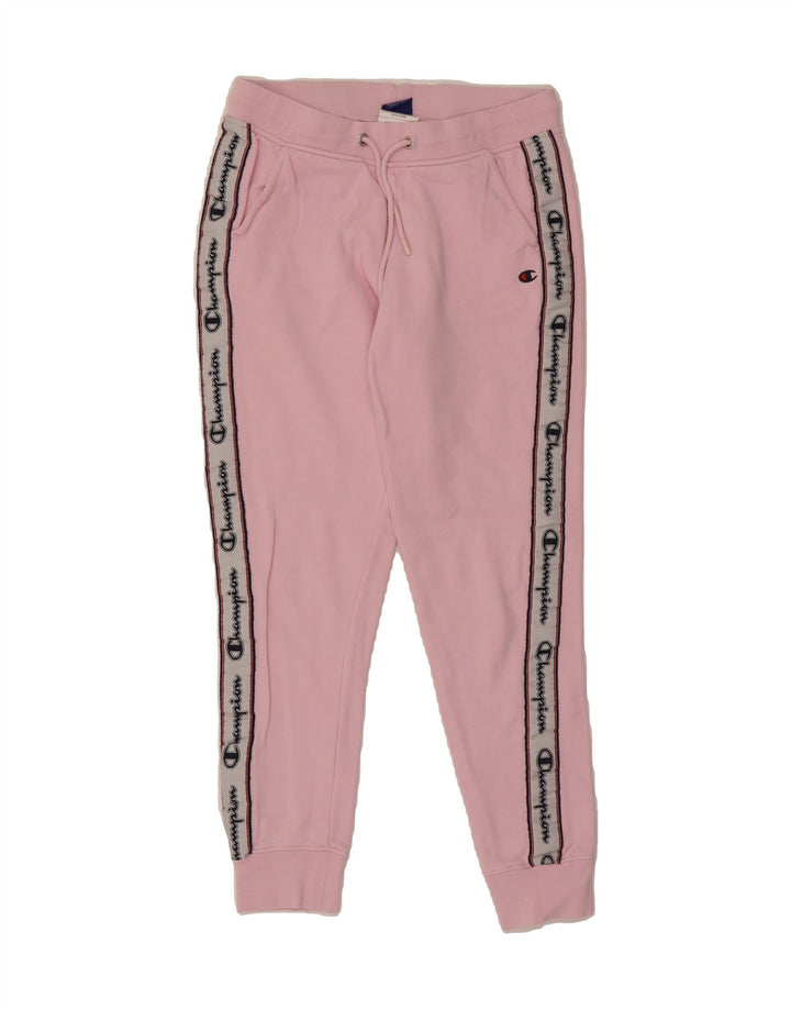 CHAMPION Womens Graphic Full Tracksuit UK 14 Medium  Pink Colourblock Vintage Champion and Second-Hand Champion from Messina Hembry 