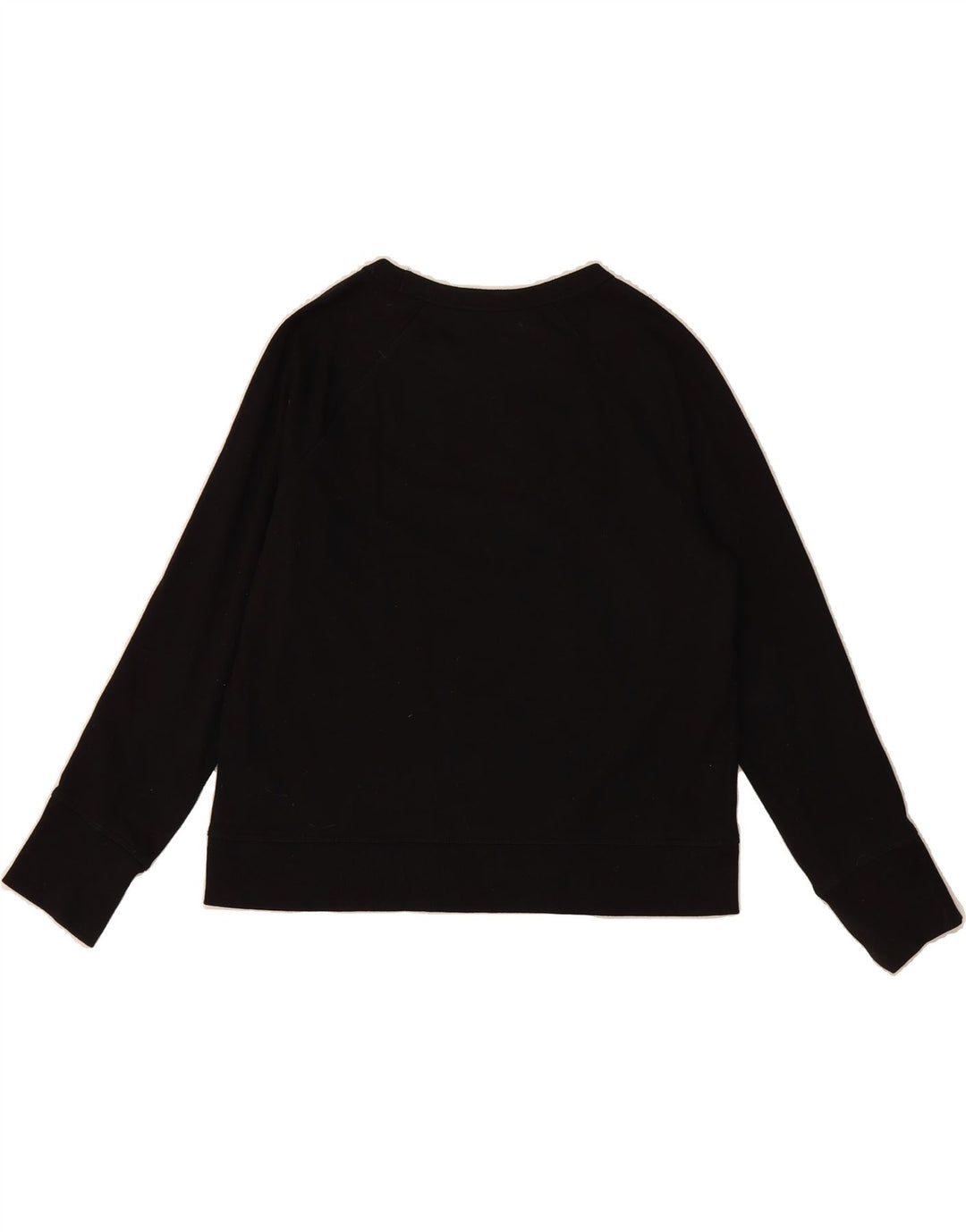 DKNY Womens Graphic Sweatshirt Jumper UK 16 Large Black Cotton Vintage Dkny and Second-Hand Dkny from Messina Hembry 